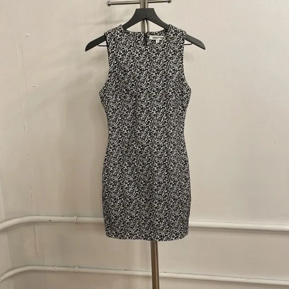 Elizabeth and James Black and White Fitted Dress - Picture 4 of 8